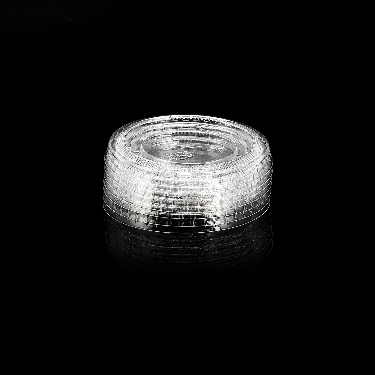 ezSelect Plastic Portion Cup Lids fits 1.5oz to 2.5oz  - 2500/case - ReztaurantDirect