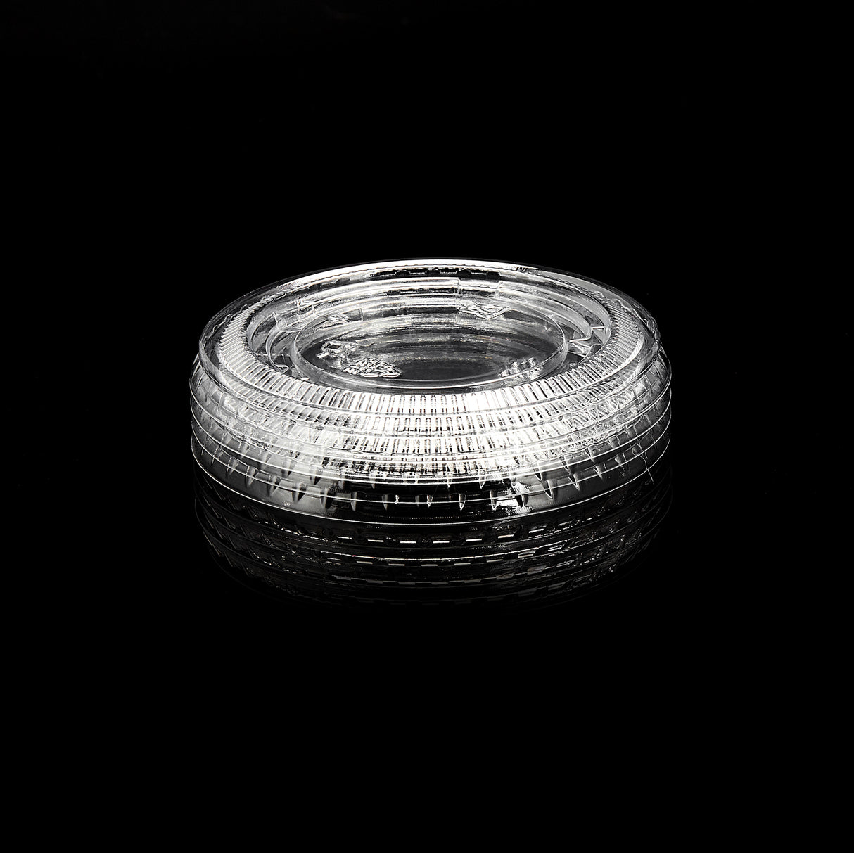 ezSelect Plastic Portion Cup Lids fits 3.25oz to 5.5oz  - 2500/case - ReztaurantDirect