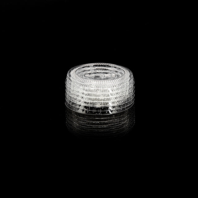 ezSelect Plastic Portion Cup Lids fits 0.75oz to 1oz  - 2500/case - ReztaurantDirect