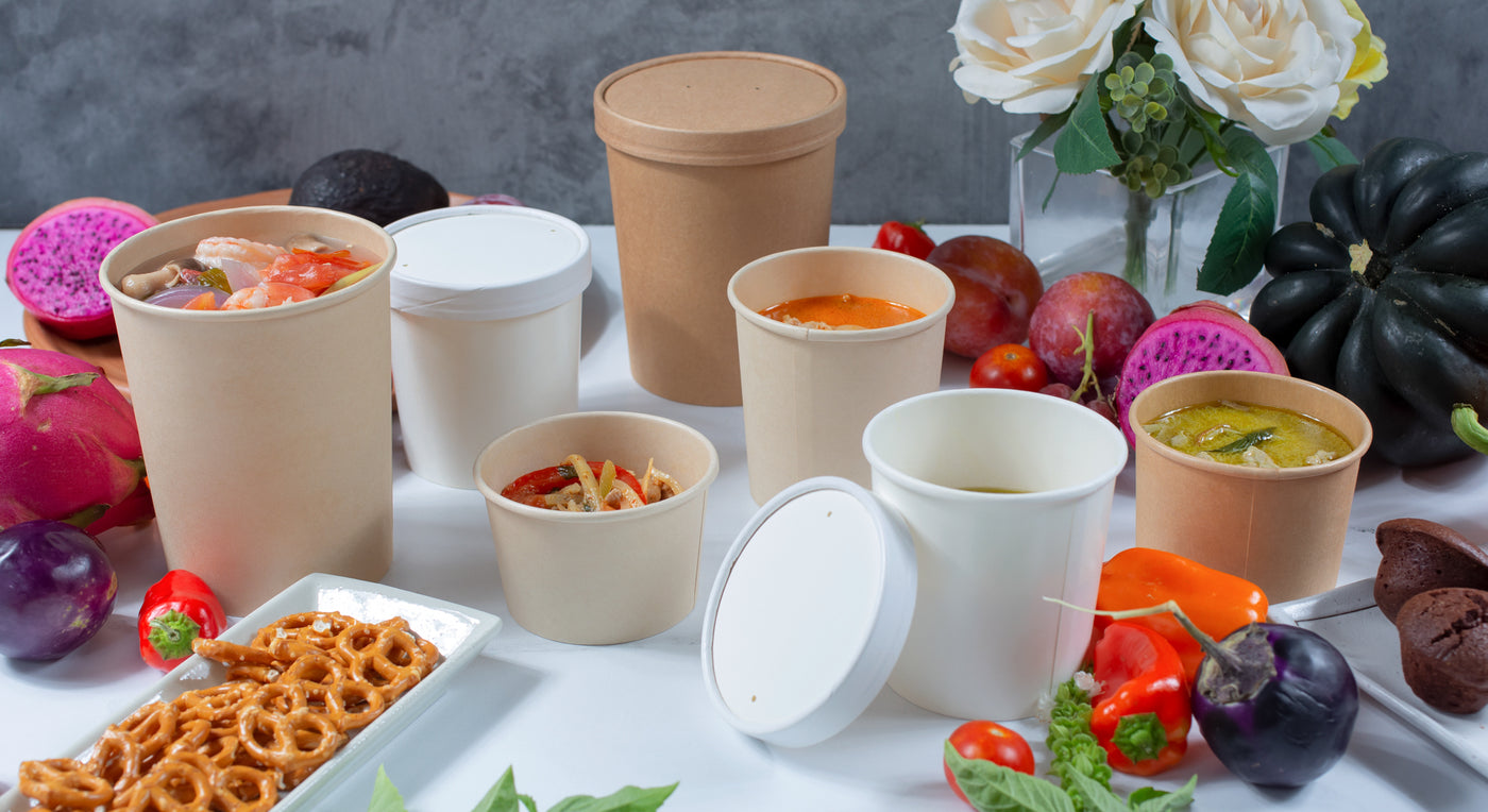 Paper Food / Soup Cups & Lids