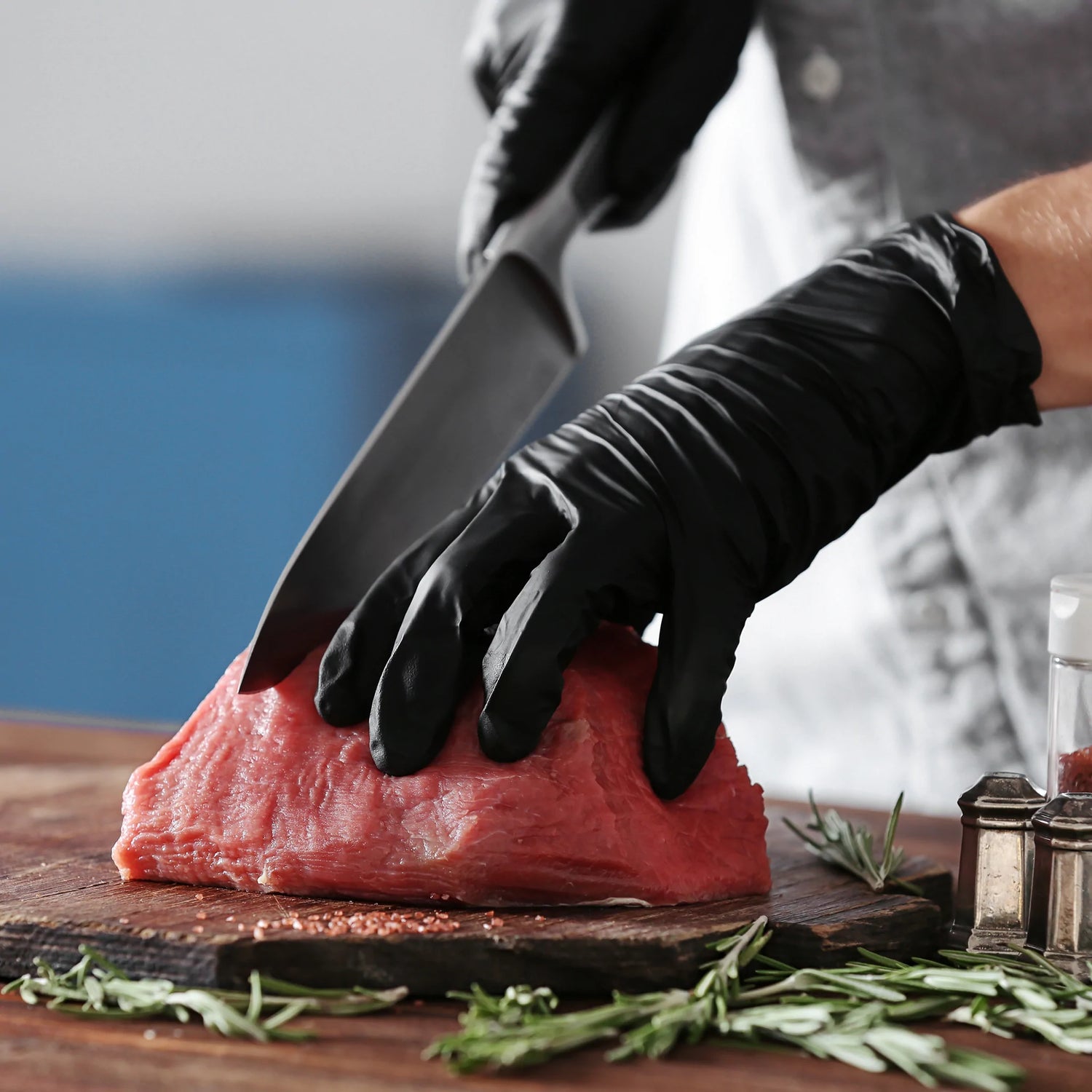 Black Nitrile Gloves for Food Service
