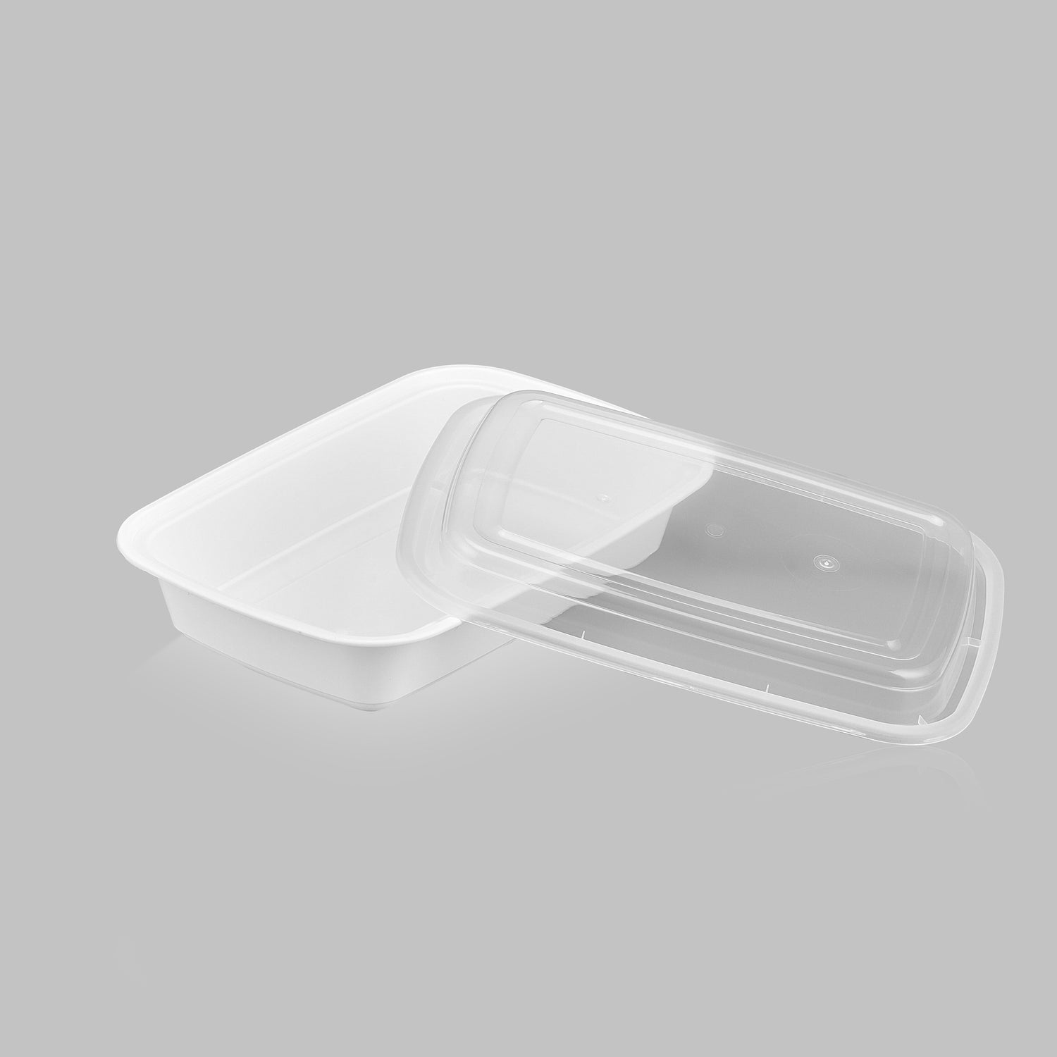 32 oz Premium 8" x 6" Oblong Microwaveable Combo (White) - 150/Case - ReztaurantDirect 