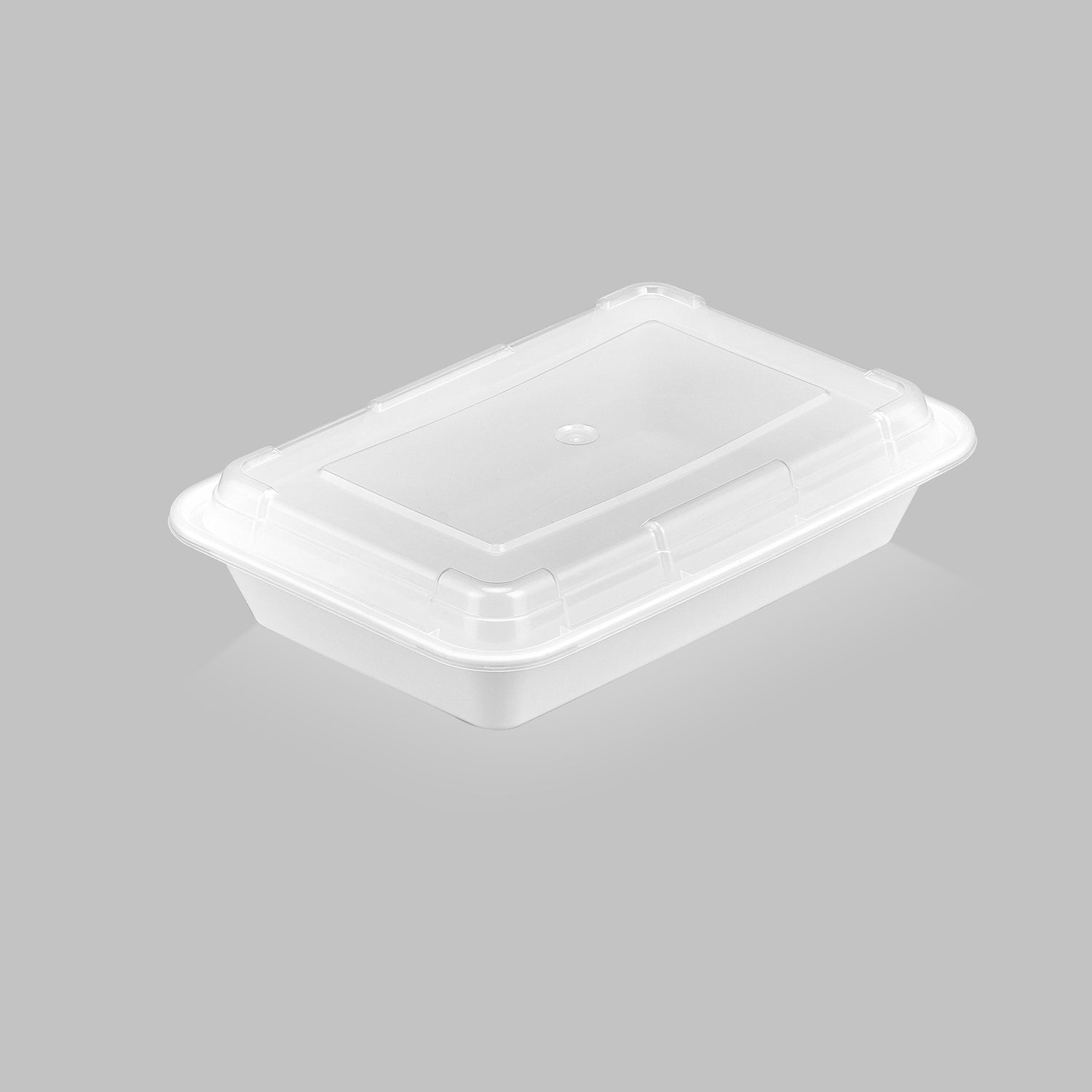 28 oz Premium 8" x 6" Rectangular Microwavable Combo (White) - 150/Case - ReztaurantDirect 