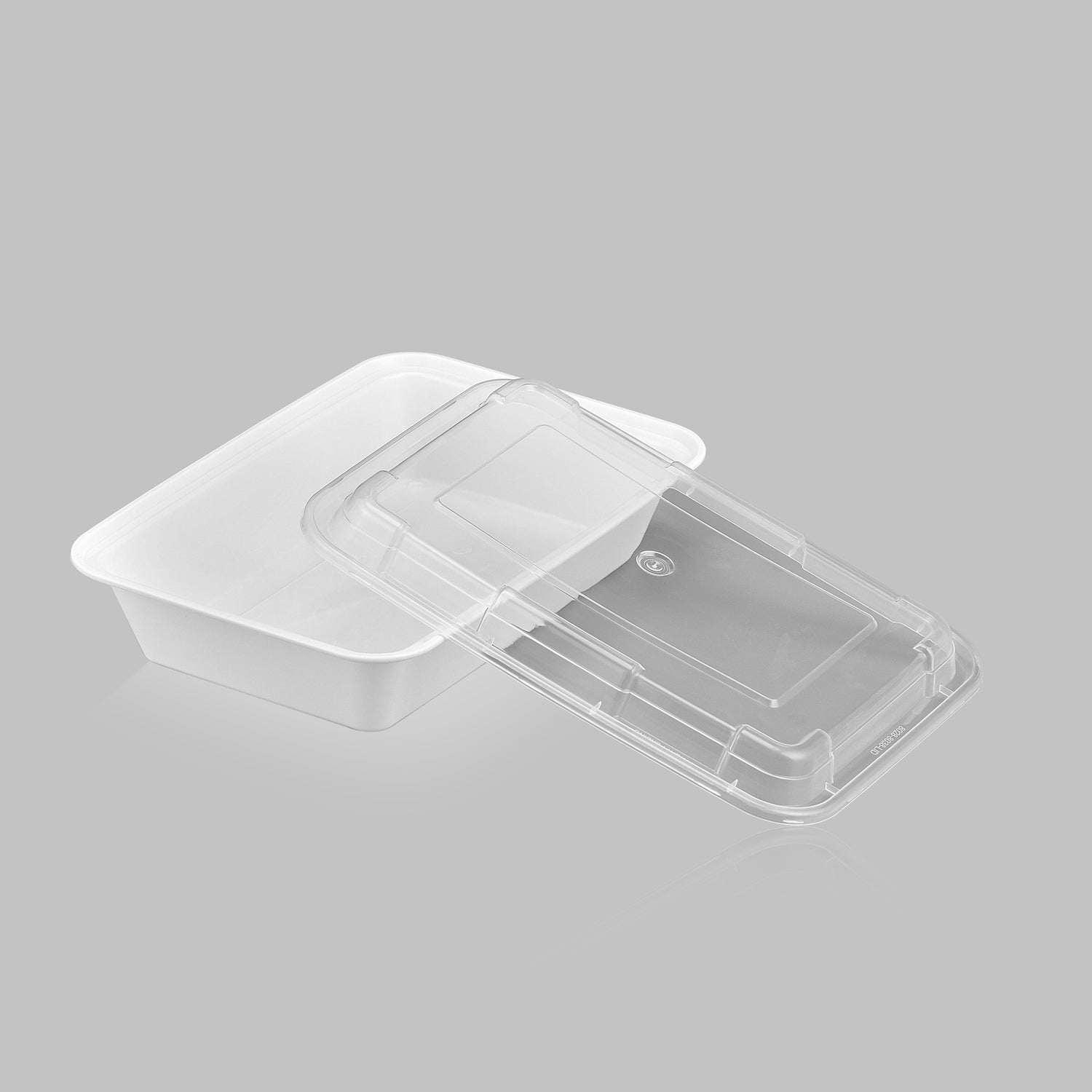 32 oz Premium 8" x 6" Rectangular Microwavable Combo (White) - 150/Case - ReztaurantDirect 