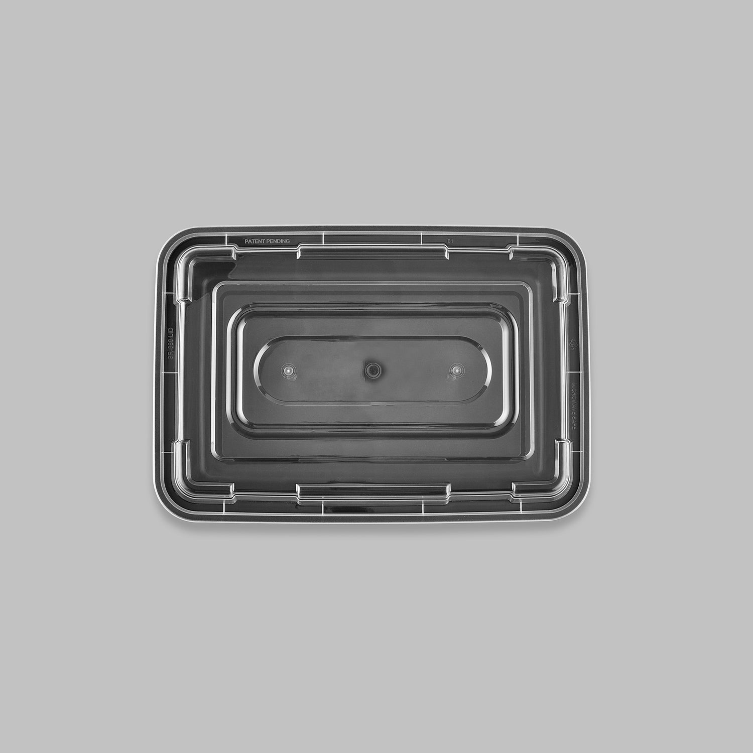 56 oz Premium 11" x 8" Rectangular Microwavable Combo (Black) - 150/Case - ReztaurantDirect 