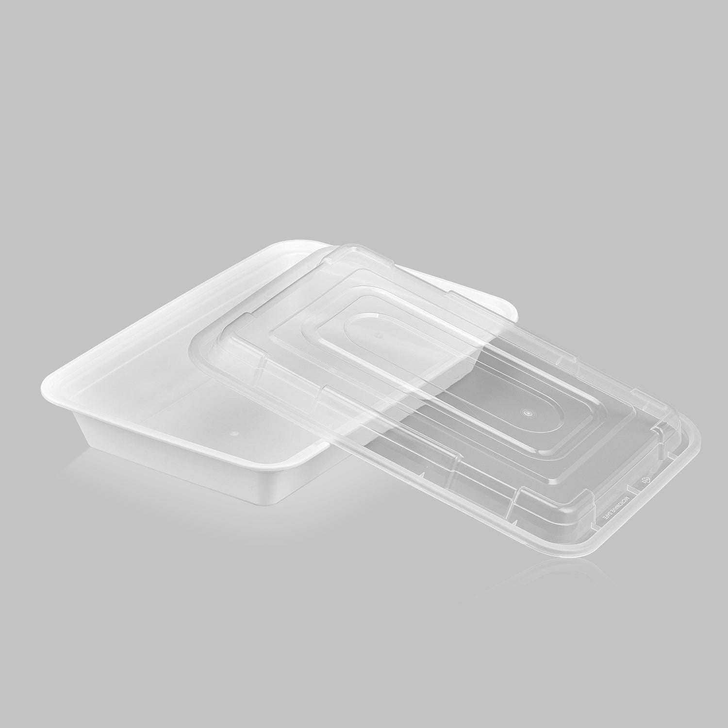56 oz Premium 11" x 8" Rectangular Microwavable Combo (White) - 150/Case - ReztaurantDirect 