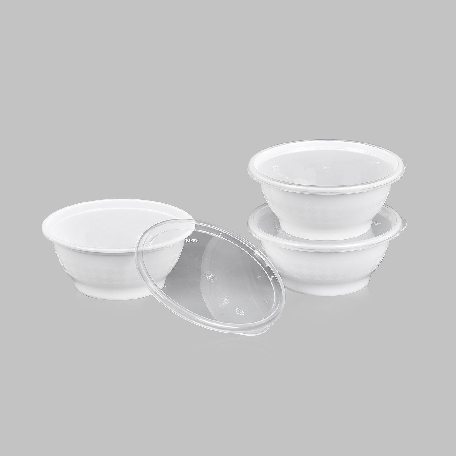 z(Inactive-Bowl) 8 oz Premium 4" Bowl Combo (White) - 240/Case - ReztaurantDirect 