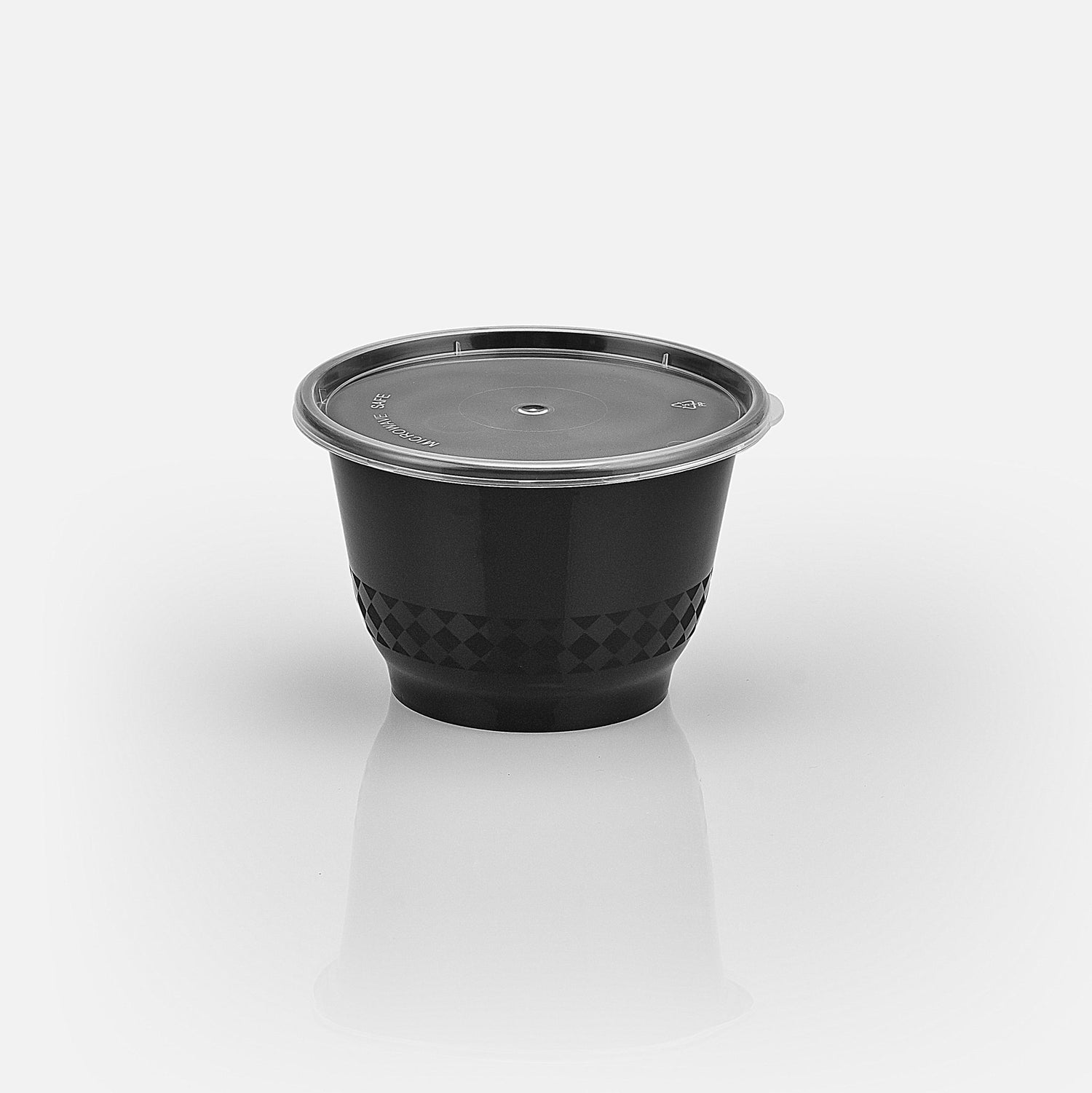 z(Inactive-Bowl) 12 oz Premium 4" Bowl Combo (Black) - 240/Case - ReztaurantDirect 