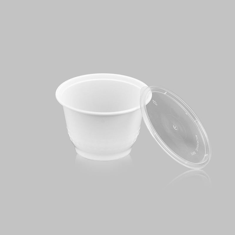 12 oz Premium 4" Bowl Combo (White) - 25/Case