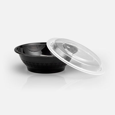 16 oz Premium 6" Bowl Combo (Black) - 150/Case