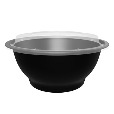 24 oz Premium 6" Bowl Combo (Black) - 150/Case