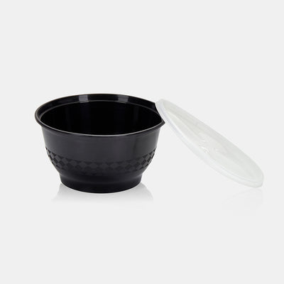 36 oz Premium 7" Bowl Combo (Black) - 150/Case