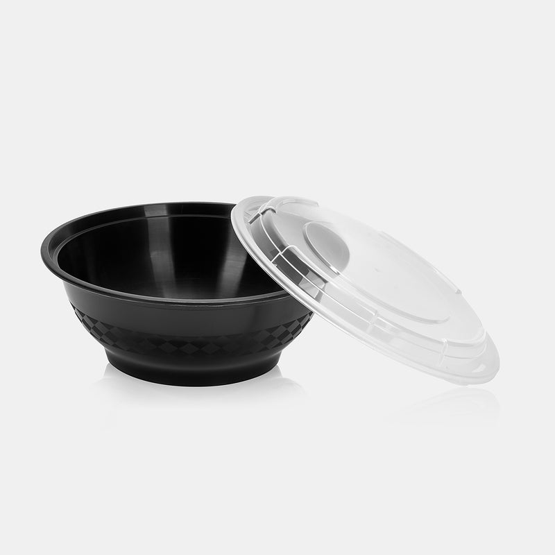 48 oz Premium 8" Bowl Combo (Black) - 150/Case