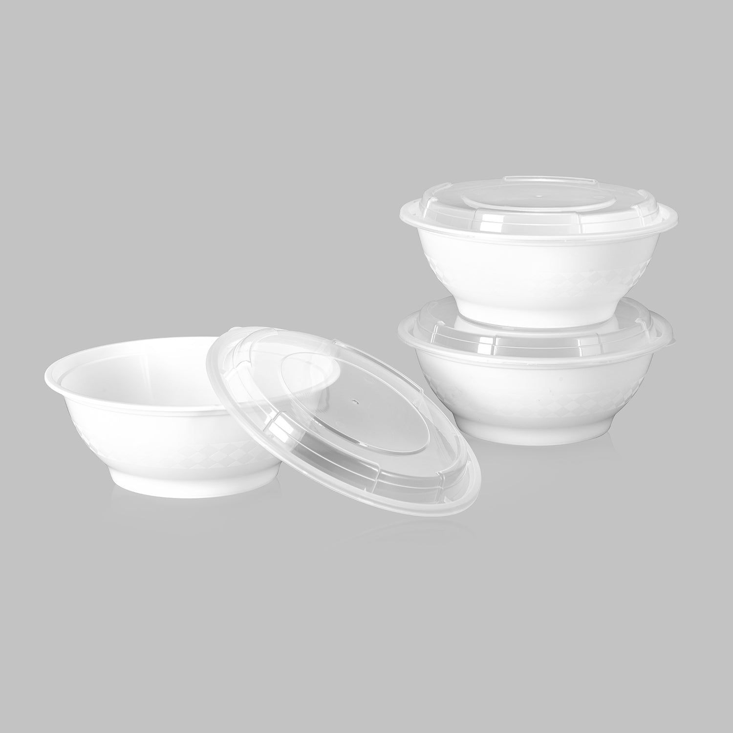 z(Inactive-Bowl) 48 oz Premium 8" Bowl Combo (White) - 25/Case - ReztaurantDirect 