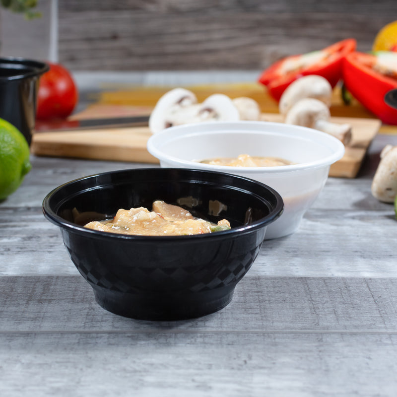 8 oz Premium 4" Bowl Combo (Black) - 240/Case