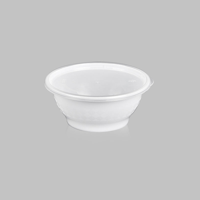 8 oz Premium 4" Bowl Combo (White) - 25/Case