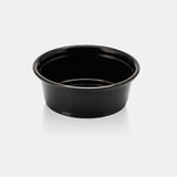 Black Plastic Portion Cup (1.5 oz)- 2500/case