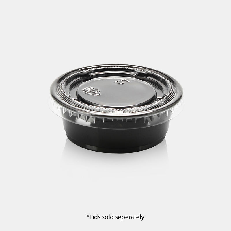 1.5 oz PP Portion Cup (Black) - 2500/Case