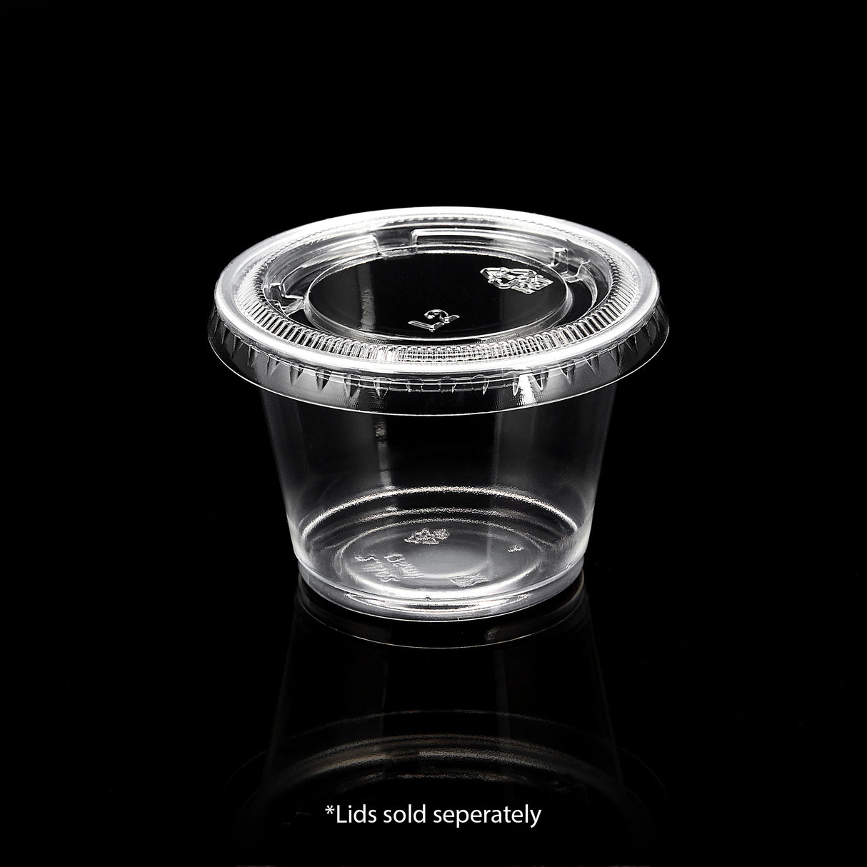 ezSelect Clear Plastic Portion Cup (2.5 oz) - 2500/case - ReztaurantDirect 