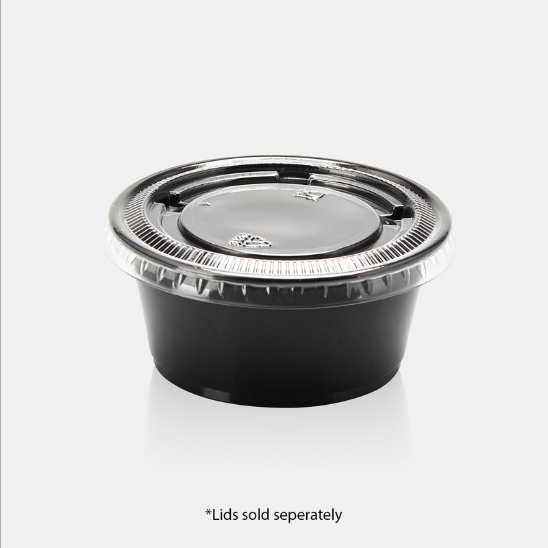 3.25 oz PP Portion Cup (Black) - 2500/Case