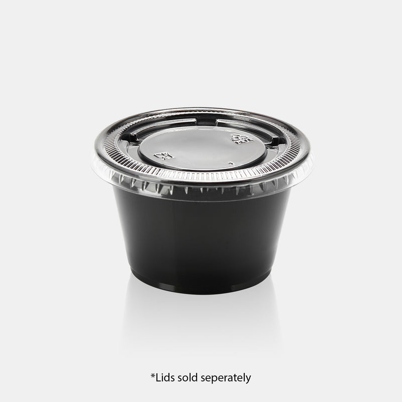 4 oz PP Portion Cup (Black) - 2500/Case