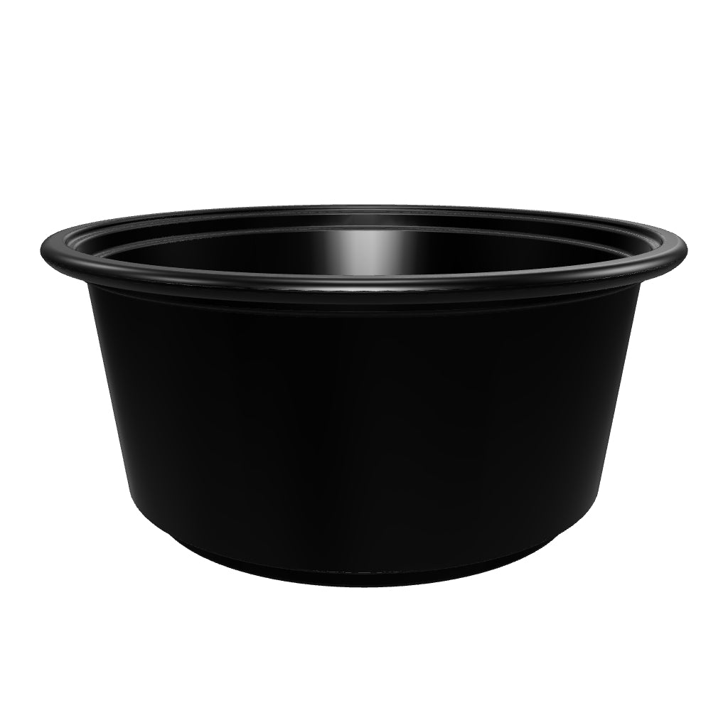 Black Plastic Portion Cup (3.25 oz) - 2500/case