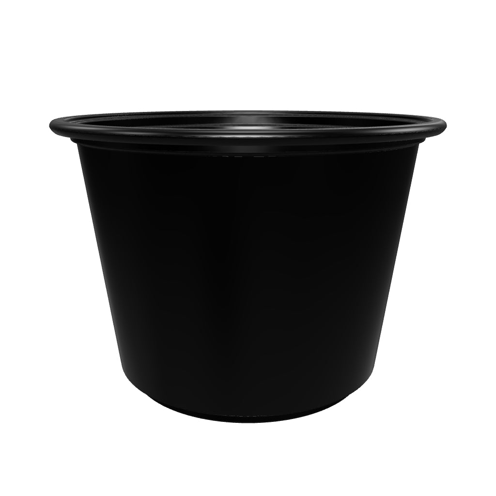 Black Plastic Portion Cup (5.5 oz) - 2500/case