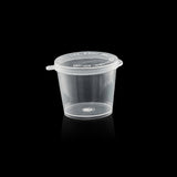 ezSelect Portion Cup with Hinged Lid (1 oz, Clear) - 2000/case - ReztaurantDirect 