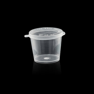 1 oz Hinged PP Portion (Clear) - 2000/Case