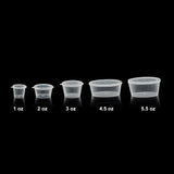 ezSelect Portion Cup with Hinged Lid (1 oz, Clear) - 2000/case - ReztaurantDirect 