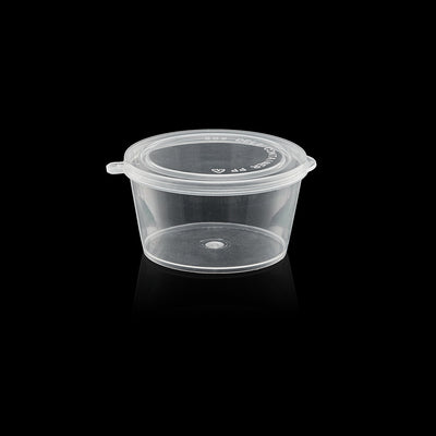 2 oz Hinged PP Portion (Clear) - 2000/Case