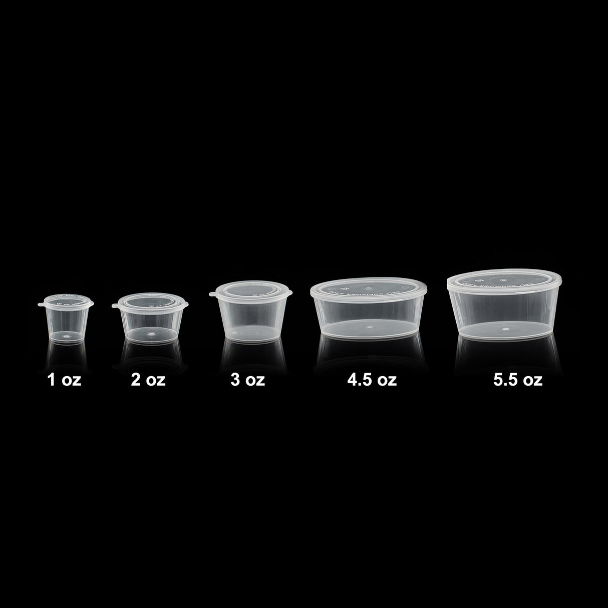 ezSelect Portion Cup with Hinged Lid (2 oz, Clear) - 2000/case - ReztaurantDirect 