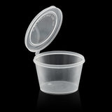 ezSelect Portion Cup with Hinged Lid (3 oz, Clear) - 2000/case - ReztaurantDirect 