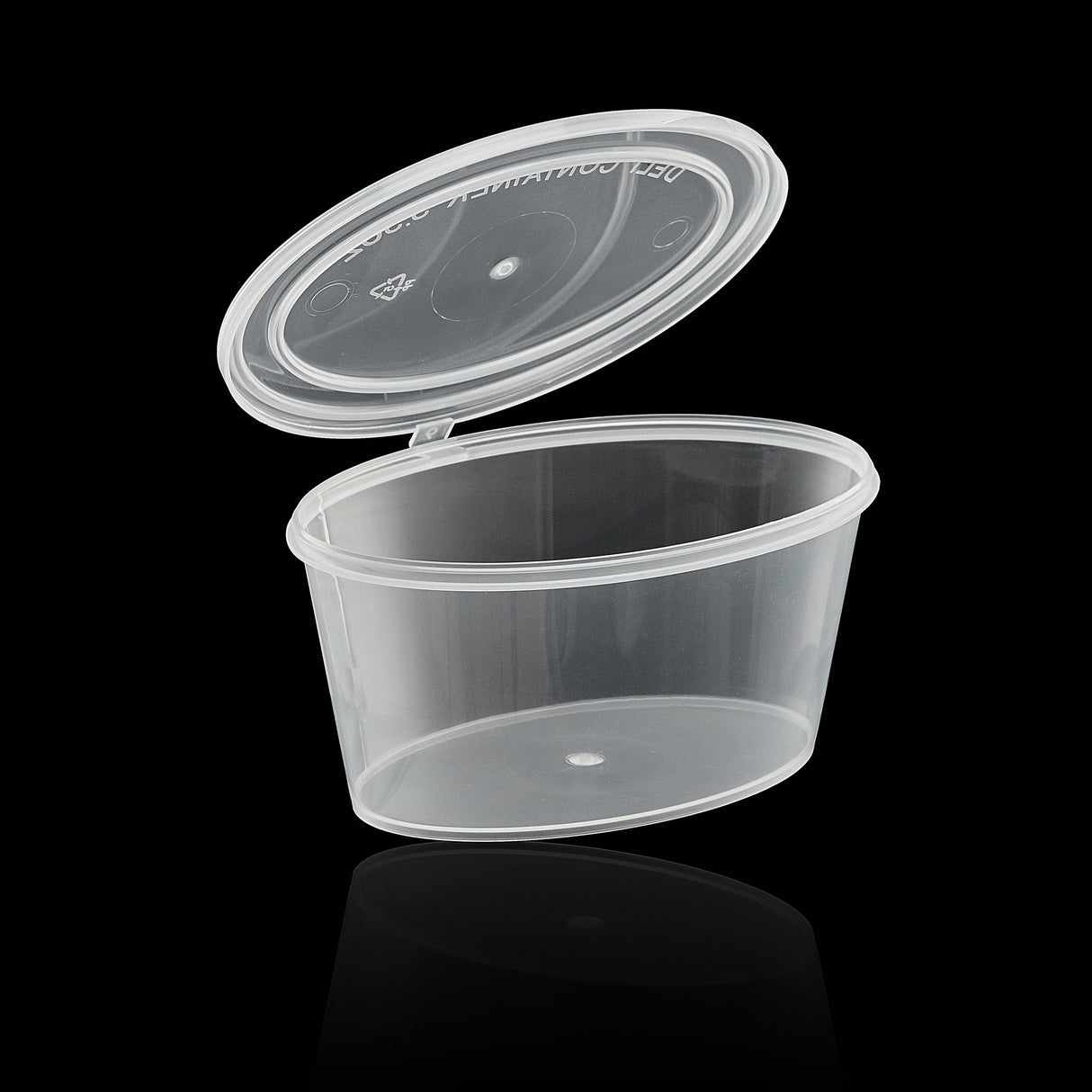 ezSelect Portion Cup with Hinged Lid (5.5 oz, Clear) - 1000/case - ReztaurantDirect 