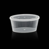 ezSelect Portion Cup with Hinged Lid (5.5 oz, Clear) - 1000/case - ReztaurantDirect 