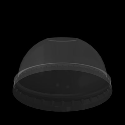 12 - 24 PET Dome Lids (Clear) - 1000/Case