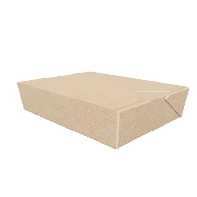 #1 30 oz PE Coated Folding Food Box (Kraft) - 450/Case