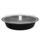 48 oz Premium 9" Round Combo (Black) - 25/Case