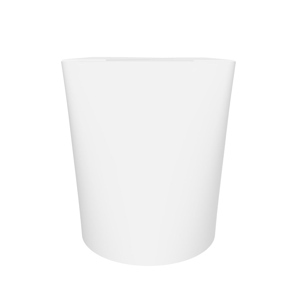 16 oz PE Coated Round Oyster Pail (White) - 500/Case