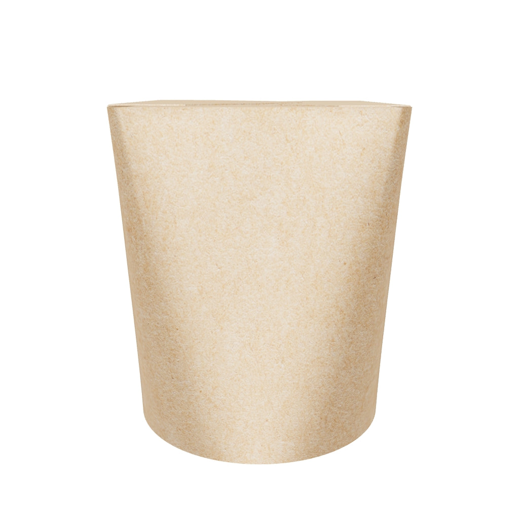 26 oz PE Coated Round Oyster Pail (Kraft) - 500/Case