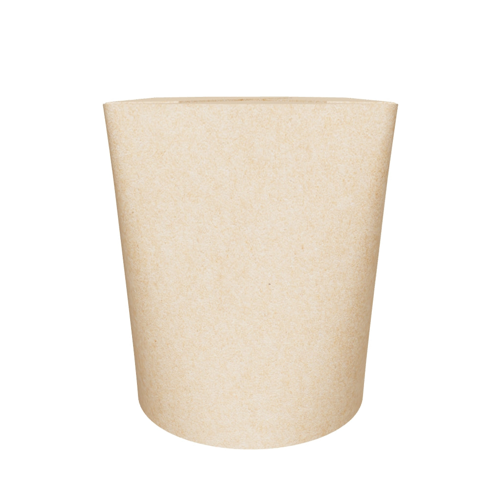 8 oz PE Coated Round Oyster Pail (Kraft) - 500/Case