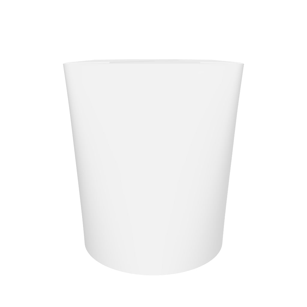 8 oz PE Coated Round Oyster Pail (White) - 500/Case