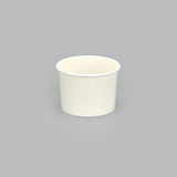 8 oz Double Coated PE Paper Food Cup (White) - 500/Case