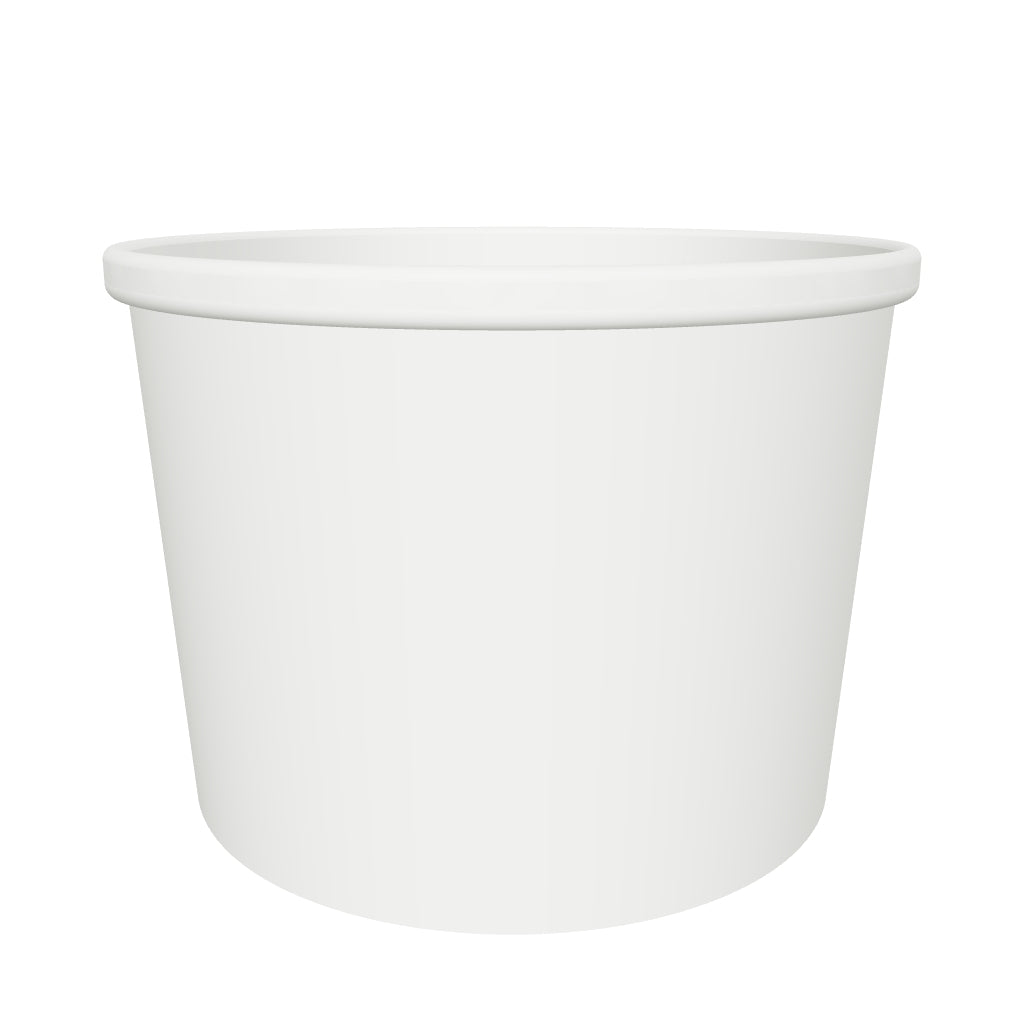 12 oz Double Coated PE Paper Food Cup (White) - 500/Case