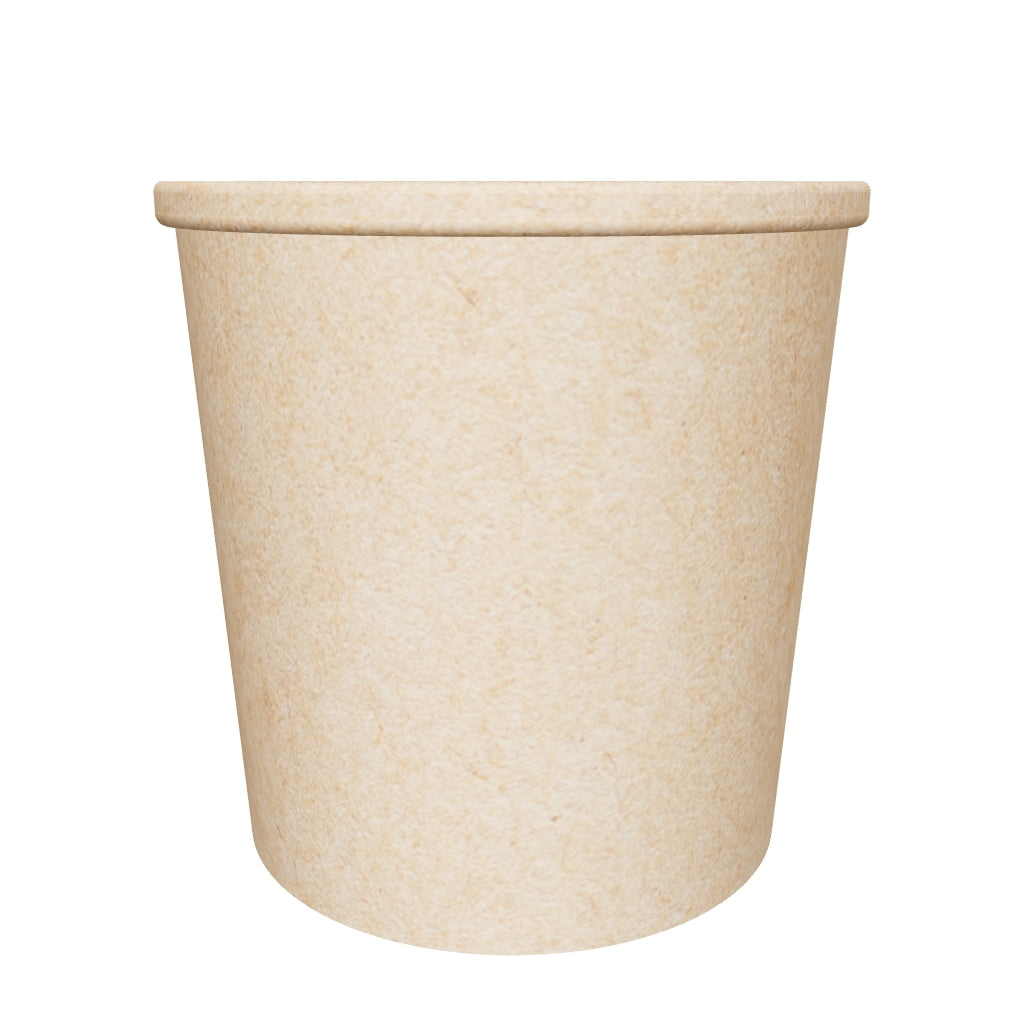 16 oz PE Coated Paper Food Cup (Kraft) - 500/Case