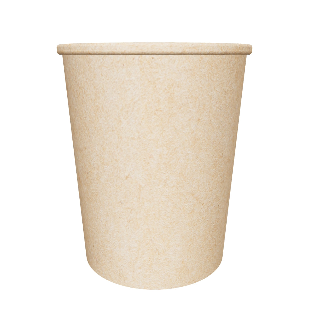 32 oz PE Coated Paper Food Cup (Kraft) - 500/Case