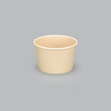 8 oz Double Coated PE Paper Food Cup (Bamboo) - 500/Case