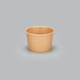 8 oz PE Coated Paper Food Cup (Kraft) - 500/Case