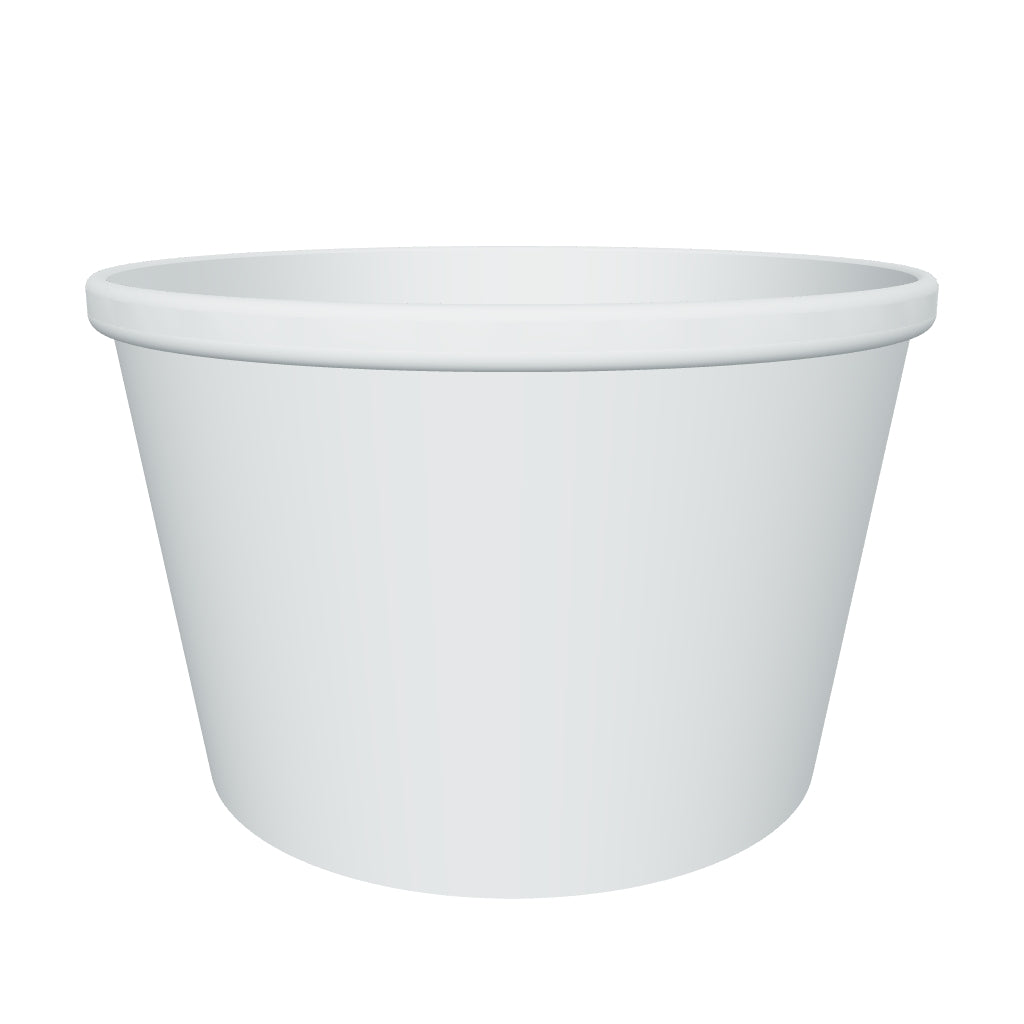 8 oz Double Coated PE Paper Food Cup (White) - 500/Case