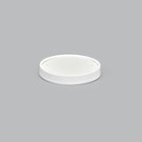 8 - 16 oz Double Coated PE Coated Paper Food Cup Paper Lid (White) - 500/Case